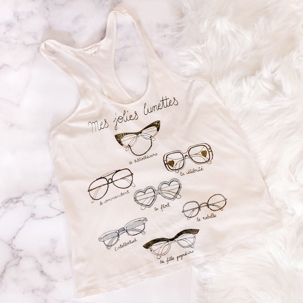 Forever 21 French Sunglasses Tank Top